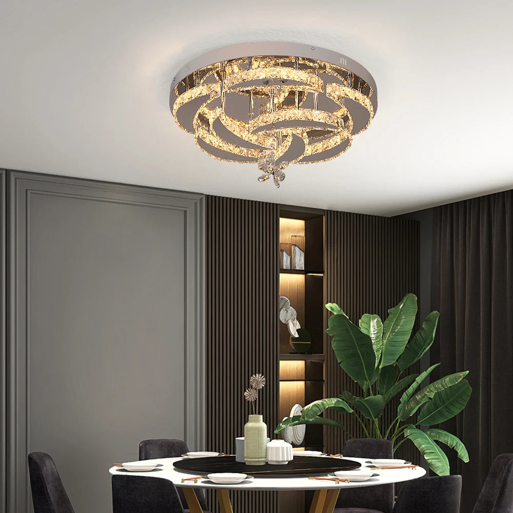 Lustre LED Cristal — Verre