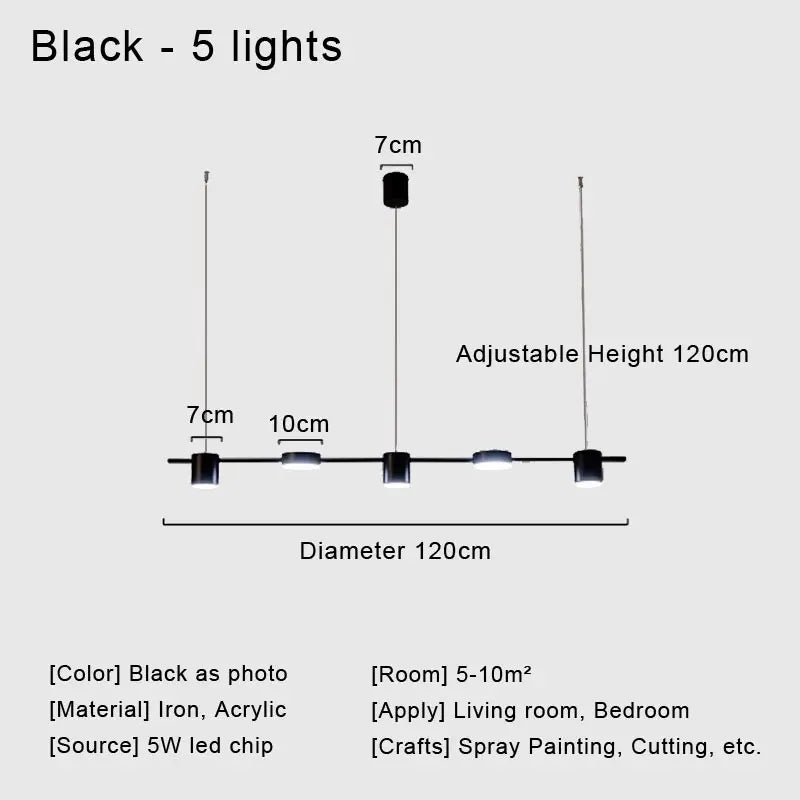 Lustre Moderne Noir — Cuivre