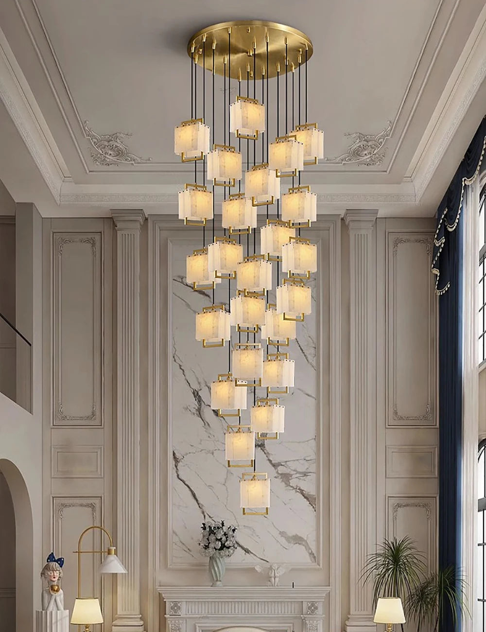 Lustre Tendance Salon — Marbre