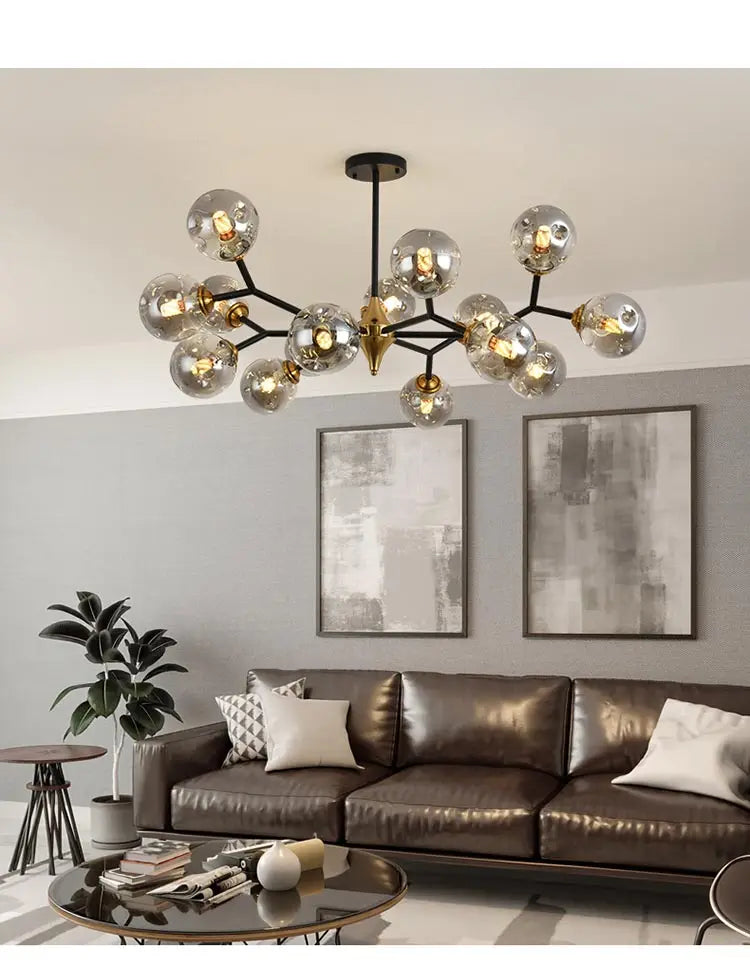 Lustre Globe Verre — Plafonnier Boule Moderne