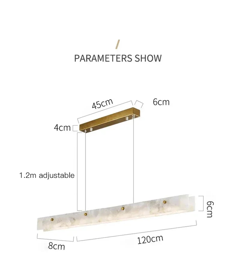 Lustre Contemporain — Marbre