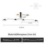 Plafonnier Salon Moderne — Plafonnier Nordique Design