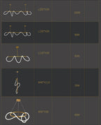 Lustre Cuisine Industriel — Nordique — noir 150cm
