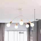 Lustre Chambre Adulte Doré — LED — Blanc 3 ampoules