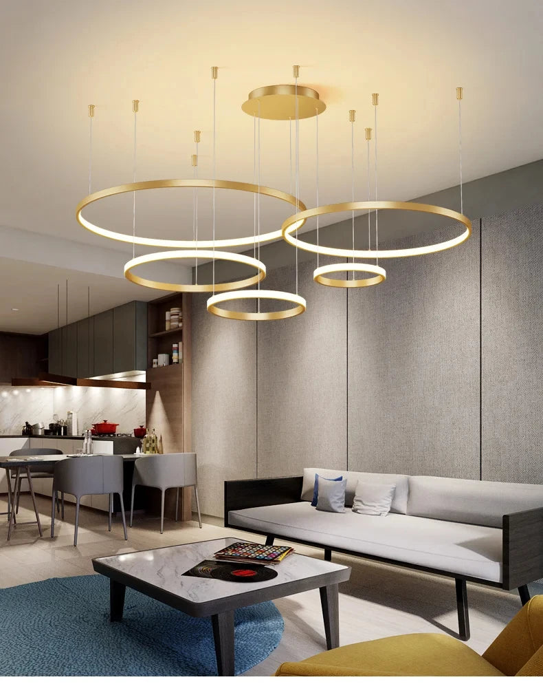 Lustre Salon Industriel — Moderne