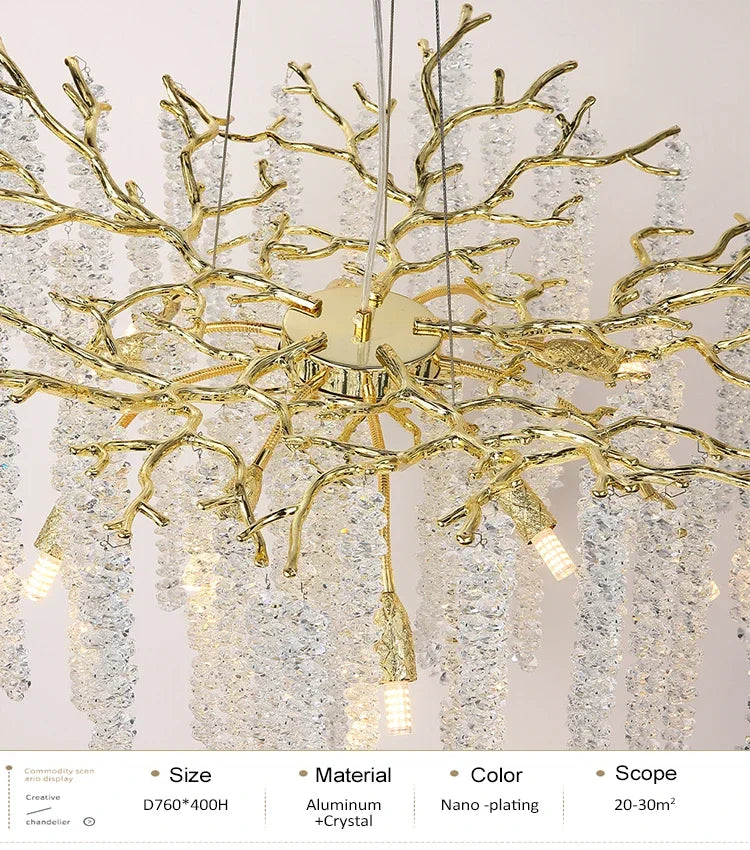 Lustre Cristal Ancien — Métal
