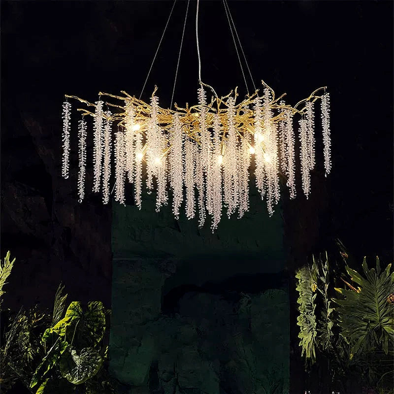 Lustre Cristal Ancien — Métal