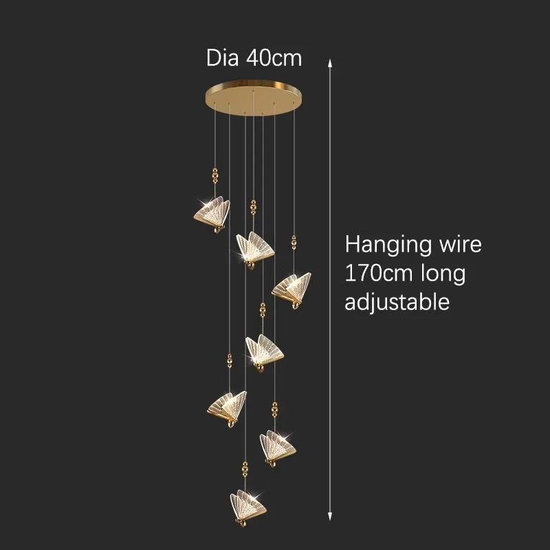 Suspension Luminaire Nordique — Cristal