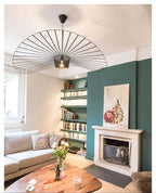 Lustre Paille — Suspension Chapeau Paille