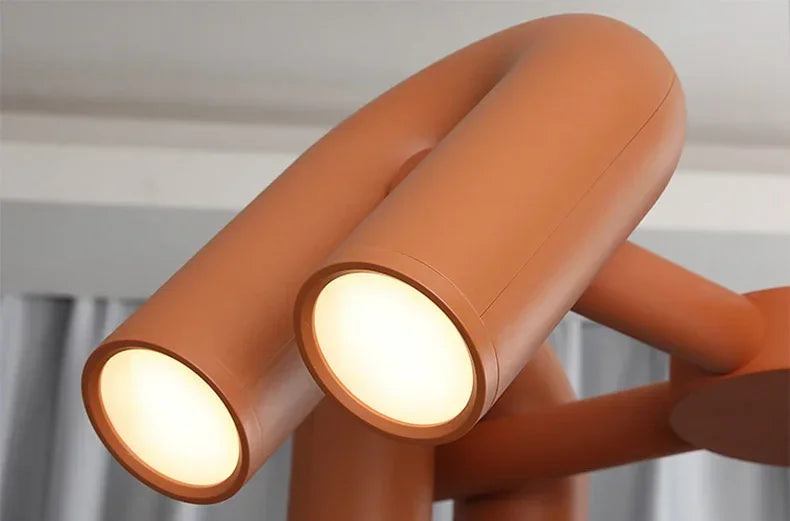 Lustre Salon Noir — Plafonnier Nordique Design