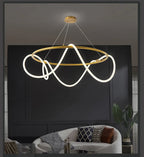 Lustre Cuisine Industriel — Nordique — Doré 150 cm A