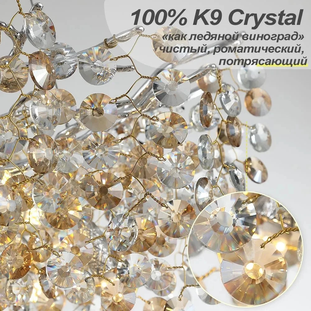 Lustre Cristal Salon — Métal