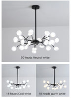 Lustre Salon Industriel — Noir