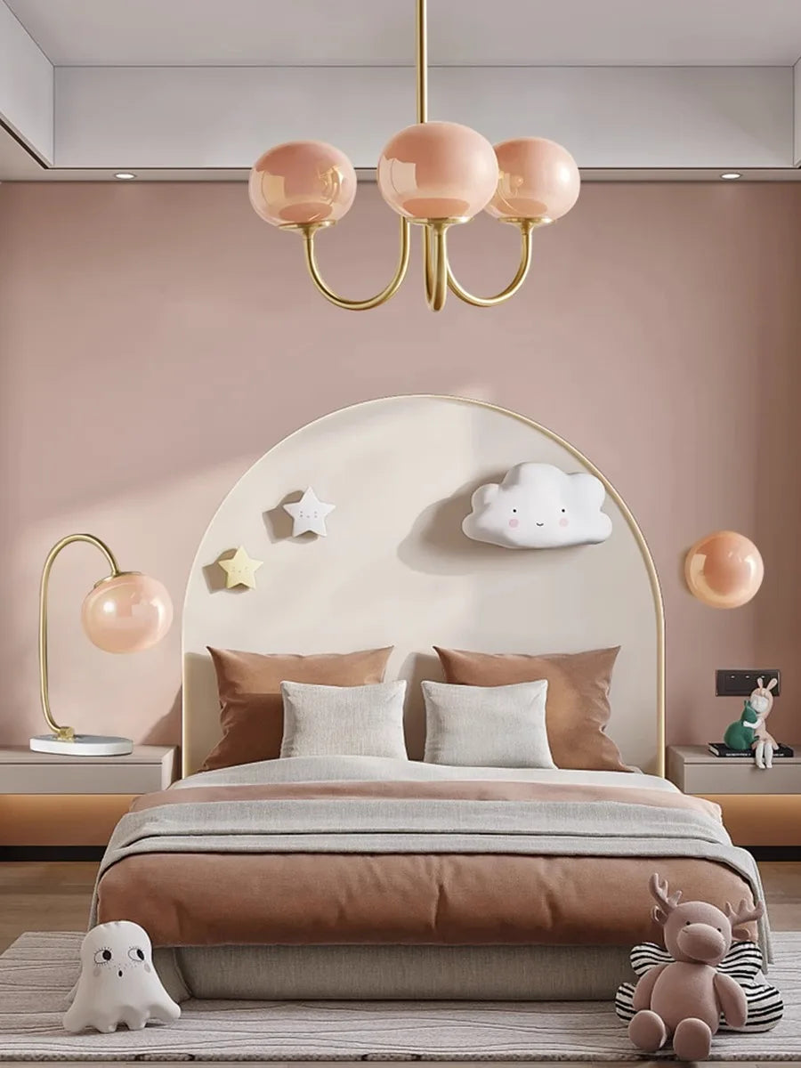 Lustre Chambre Adulte — LED — C argent 5 ampoules