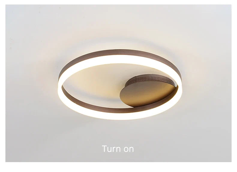 Lustre Design LED — Métal — 1 anneau 50cm