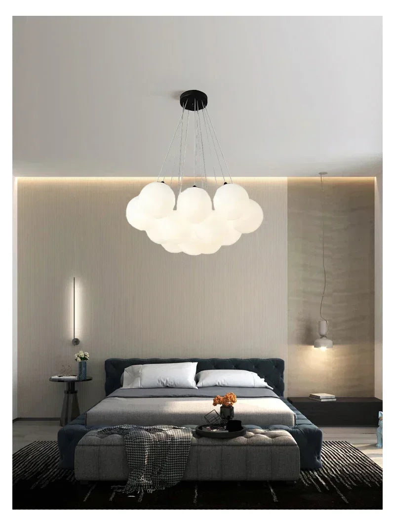 Lustre Blanc Moderne — Salon