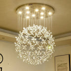 Lustre Cristal Moderne — Escalier