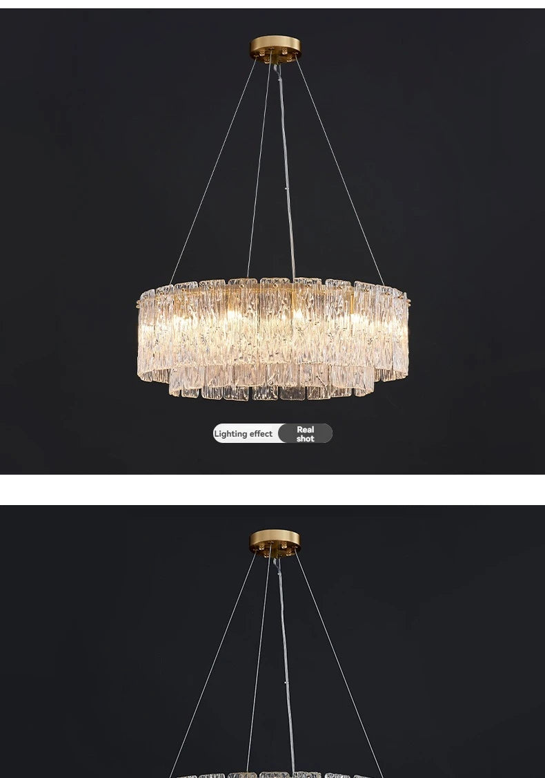 Lustre Moderne Design — Verre