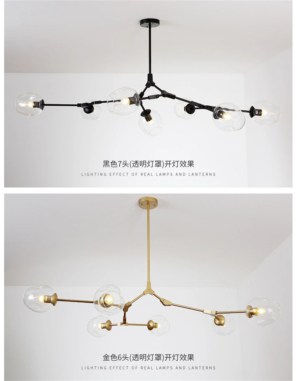 Spoutnik Lustre — Plafonnier Boule Moderne