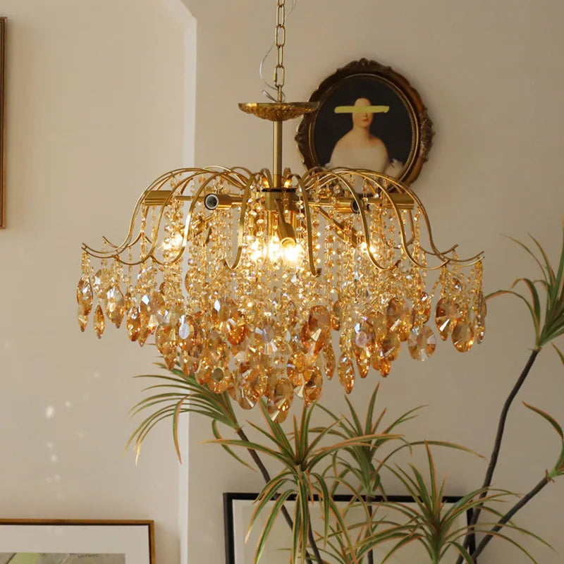 Lustre Haut Plafond — Plafonnier LED Cristal