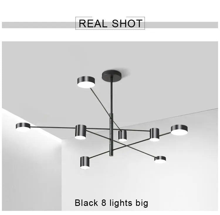 Lustre Moderne Noir — Cuivre
