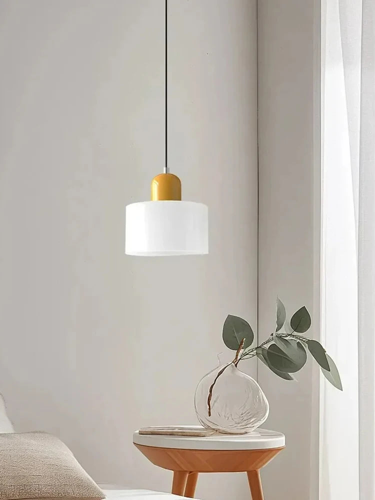 Suspension Verre Nordique Design Long — Chambre et Restaurant — E27