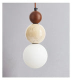 Suspension Design Bauhaus Crème — Pierre et Bois Médiéval — Chambre et Bar