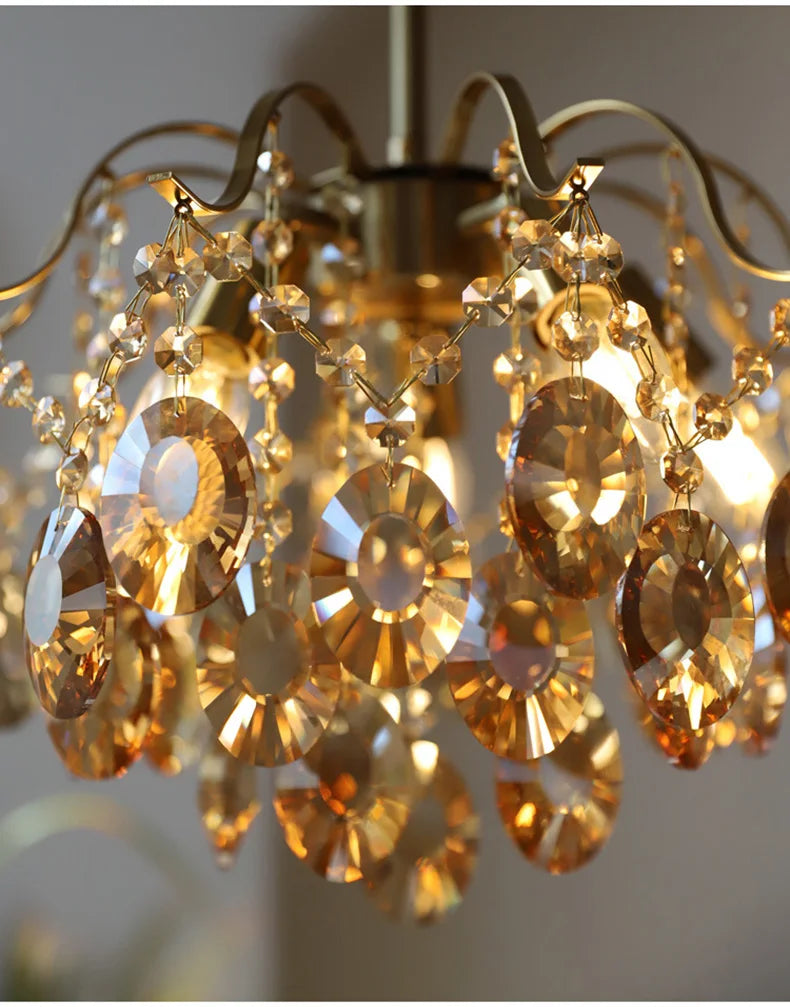 Lustre Haut Plafond — Plafonnier LED Cristal