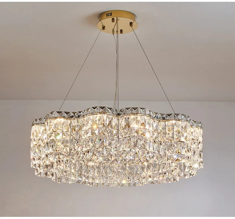 Lustre Salon Noir — Cristal