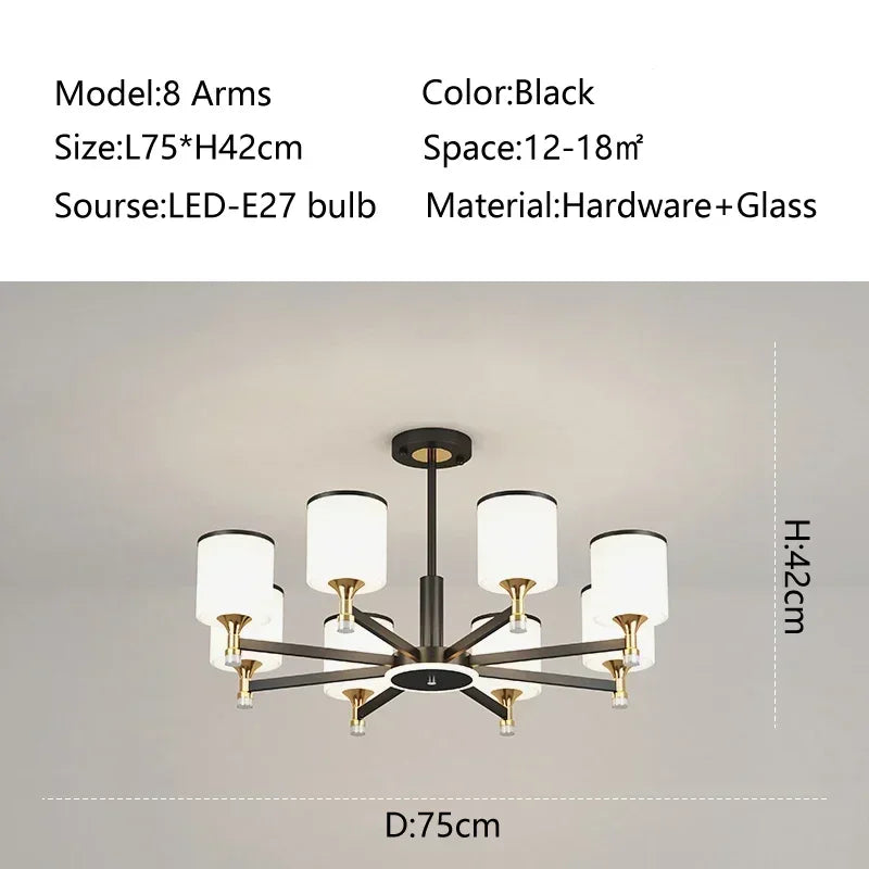 Lustre Moderne Salon — Plafonnier Nordique Design