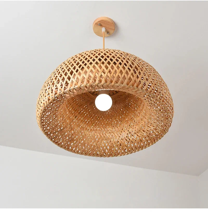 Suspension Bambou Plafond 2025 | Lustre Naturel Multi-Styles | Luminaire Artisanal Boho