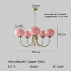 Lustre Chambre Adulte — LED — B argent 5 ampoules