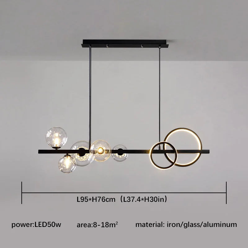 Lustre Industriel Noir