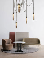 Lustre Aluminium Design — Métal — 9 ampoules