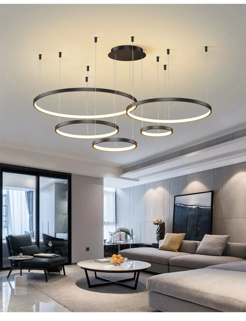 Lustre Salon Industriel — Moderne