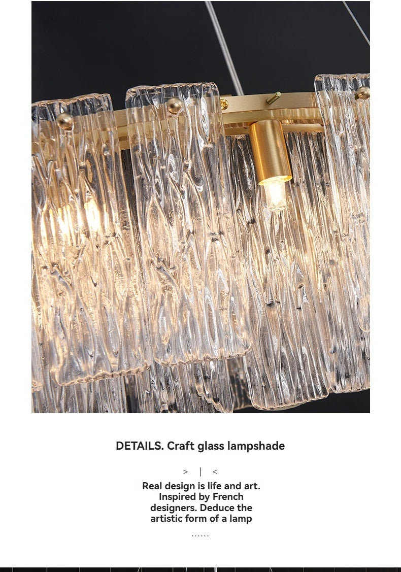 Lustre Moderne Design — Verre