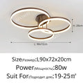 Lustre Design LED — Métal — 3 anneaux 40 50 60