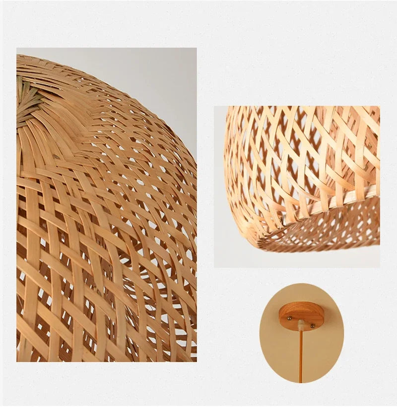 Suspension Bambou Plafond 2025 | Lustre Naturel Multi-Styles | Luminaire Artisanal Boho