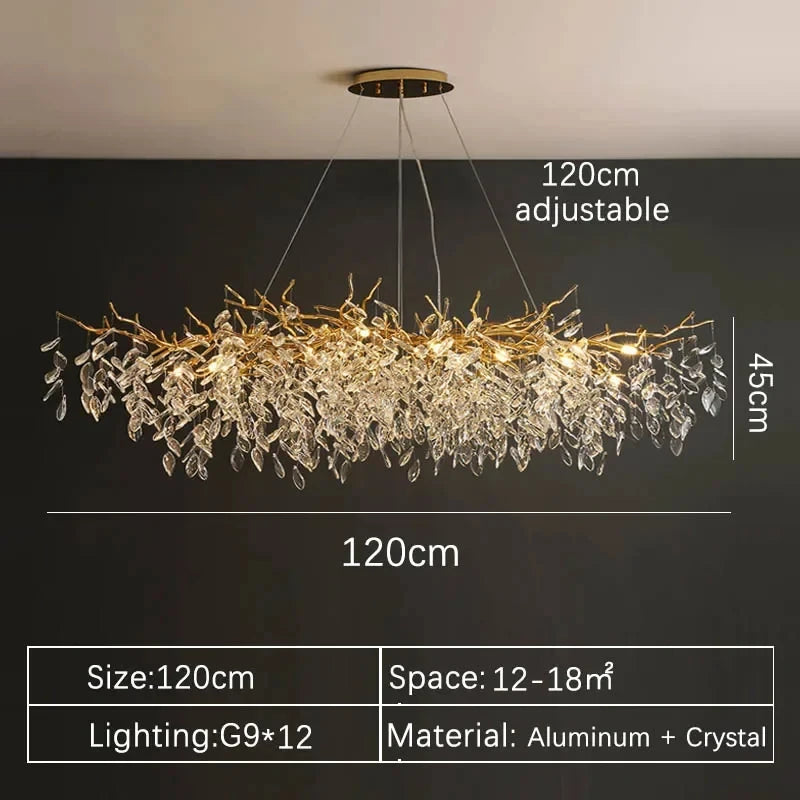 Grand Lustre Salle à Manger — Cristal Grand Format