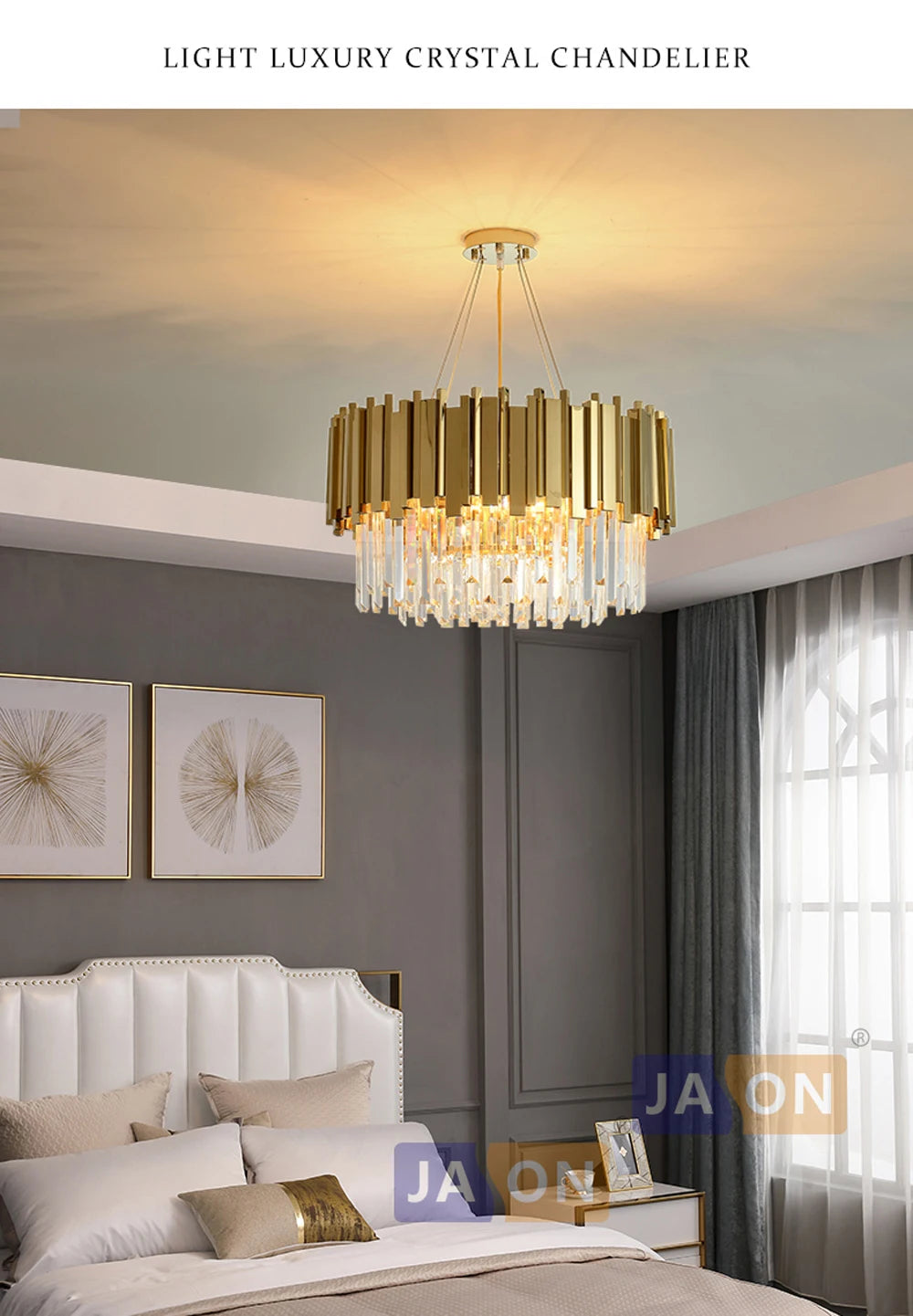 Lustre en Cristal Pas Cher — Métal