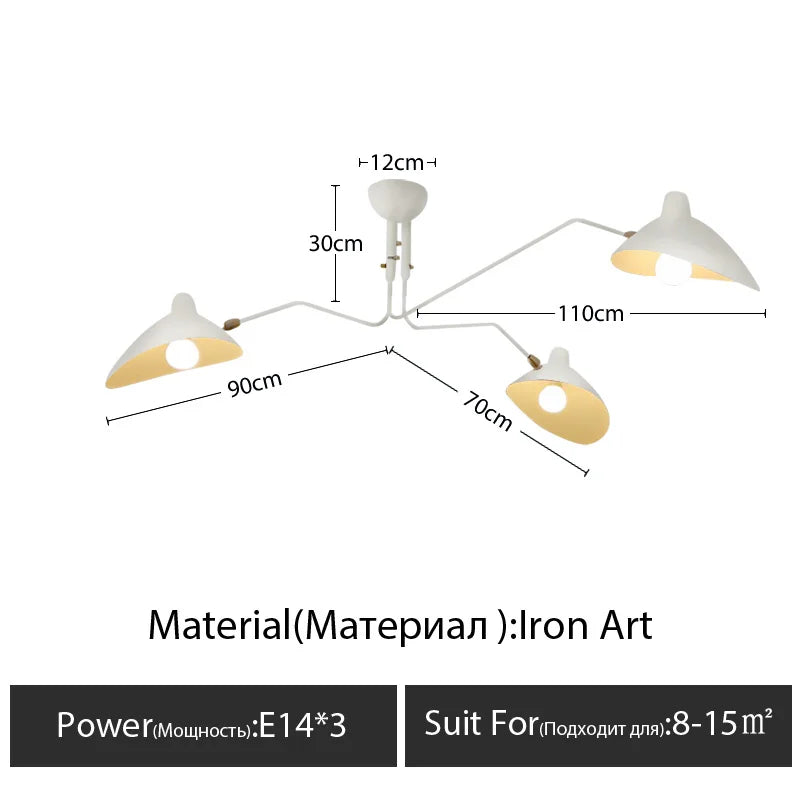 Plafonnier Salon Moderne — Plafonnier Nordique Design