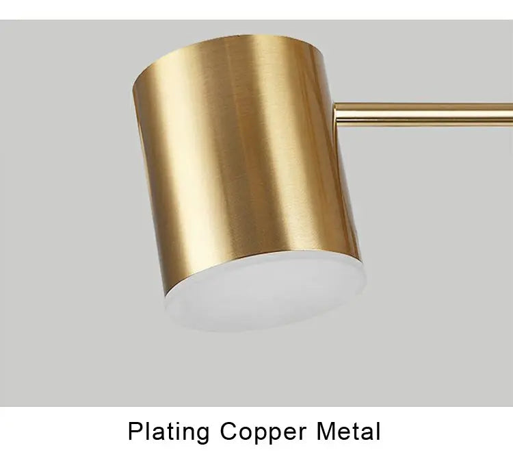 Lustre Moderne Noir — Cuivre