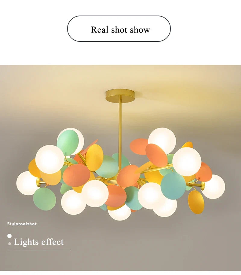 Lustre Araignée Design — Moderne — 10 ampoules blanc