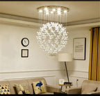 Lustre Cristal Moderne — Escalier