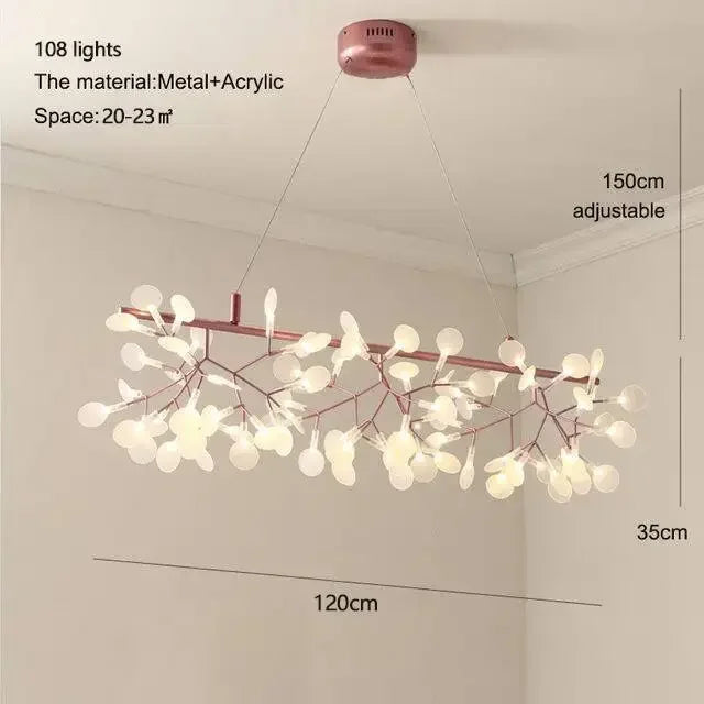 Lustre LED Salon — Métal