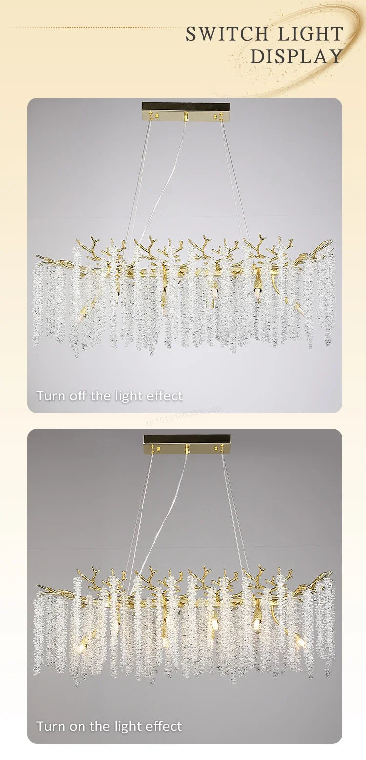 Lustre Cristal Ancien — Métal