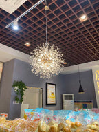 Lustre Pissenlit LED Design Étoilé — Fireball Créatif — Salon et Chambre