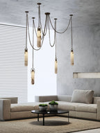 Lustre Aluminium Design — Métal — 7 ampoules