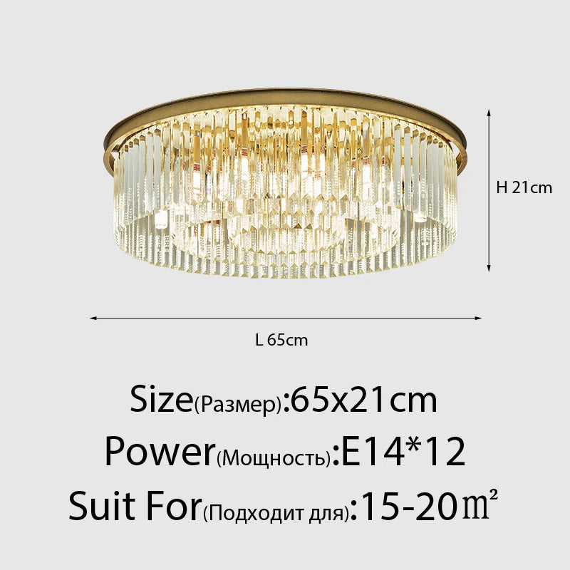 Lustre Vintage Industriel — Cristal