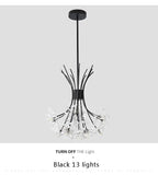 Lustre Cristal Ancien — 13 ampoules doré